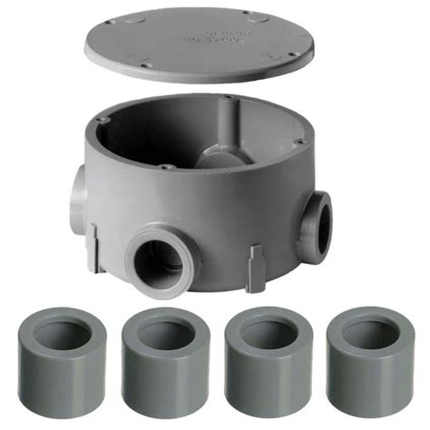 1 2 pvc type-x round junction box|4x4x2 1 8 junction box.